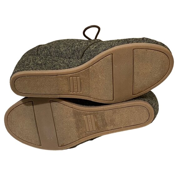 TOMS Desert Wedge Lace-Up Booties Womens Size 8 Gray - Picture 6 of 8